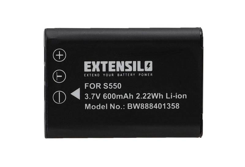 Extensilo passend für Nikon Coolpix S560, S550 Digitalkamera / Kamera (600 mAh, Kamera-Akku Li-Ion 600 mAh von Extensilo
