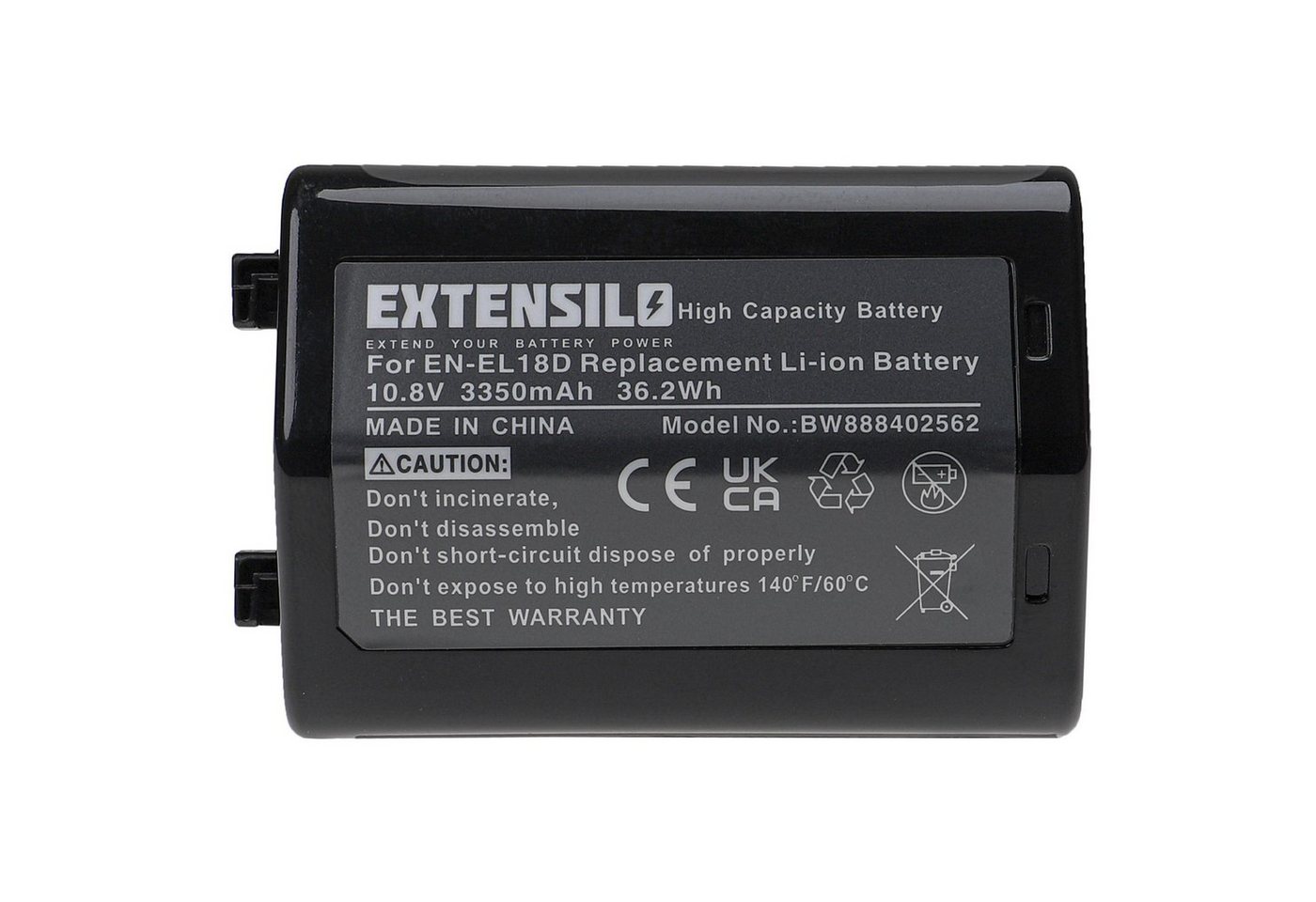Extensilo passend für Nikon Z9, D6 Digitalkamera / Kamera (3350 mAh, 10,8 V, Kamera-Akku Li-Ion 3350 mAh von Extensilo