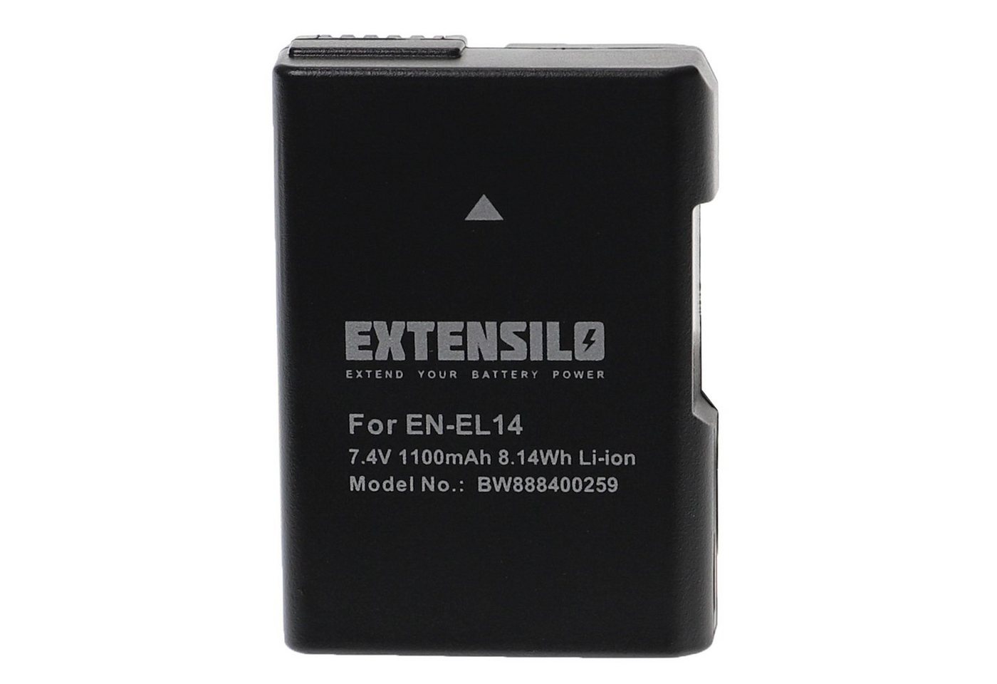 Extensilo passend für Nikon DSLR D3300, D5100, D5200, D5300, D3100, D3200 Kamera-Akku Li-Ion 1100 mAh von Extensilo