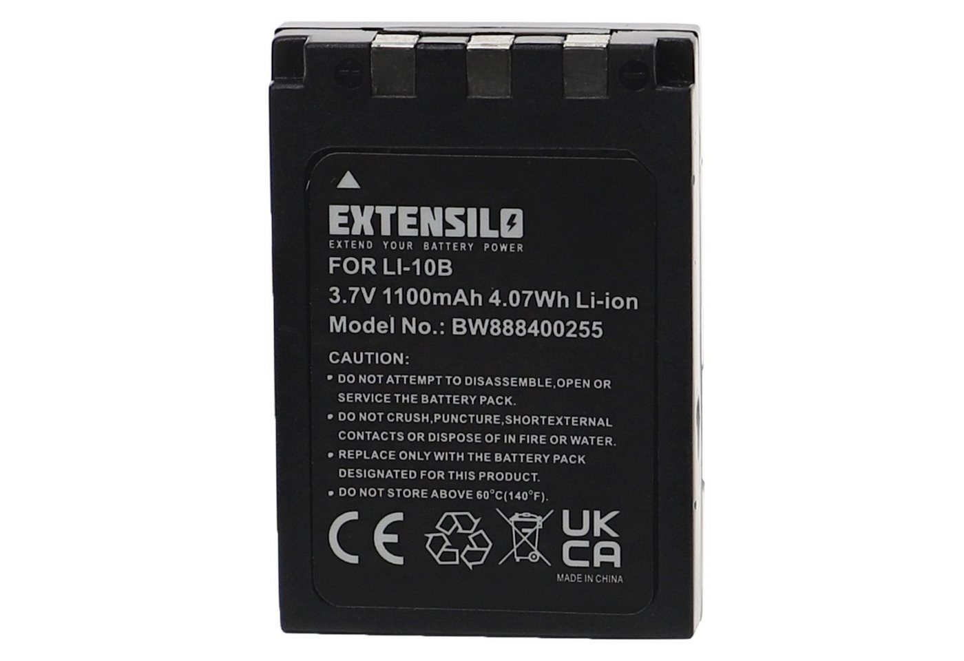 Extensilo passend für Olympus Camedia X-2, X-3, X-500 Digitalkamera / Kamera Kamera-Akku Li-Ion 1100 mAh von Extensilo