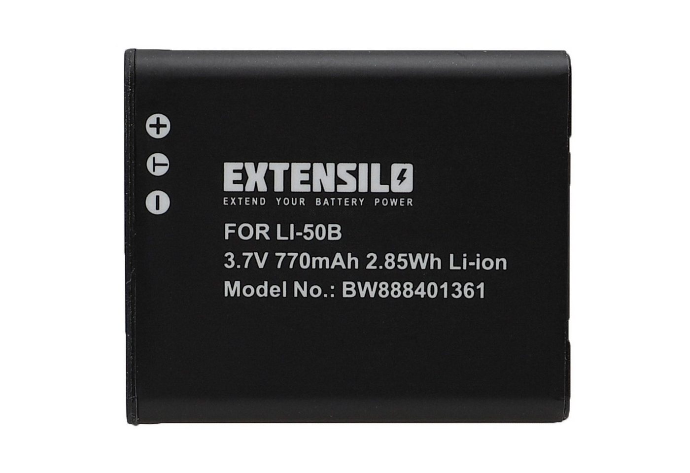 Extensilo passend für Olympus mju 730 Digitalkamera / Kamera (770 mAh, 3,7 V, Kamera-Akku Li-Ion 770 mAh von Extensilo
