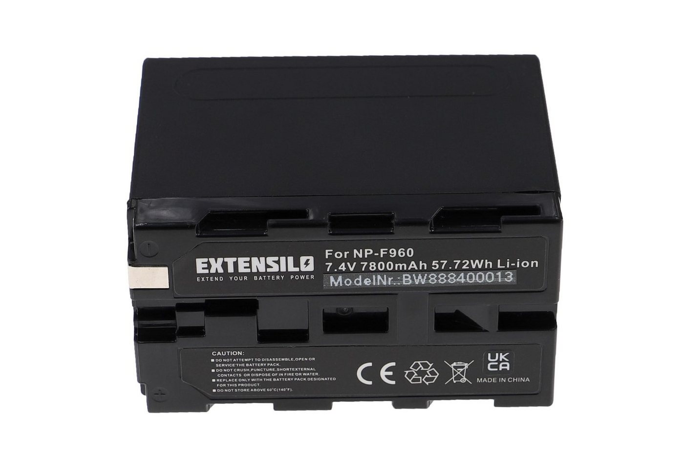 Extensilo kompatibel mit Panasonic VW- VBD1E, VBD2E Kamera-Akku Li-Ion 7800 mAh (7,4 V) von Extensilo