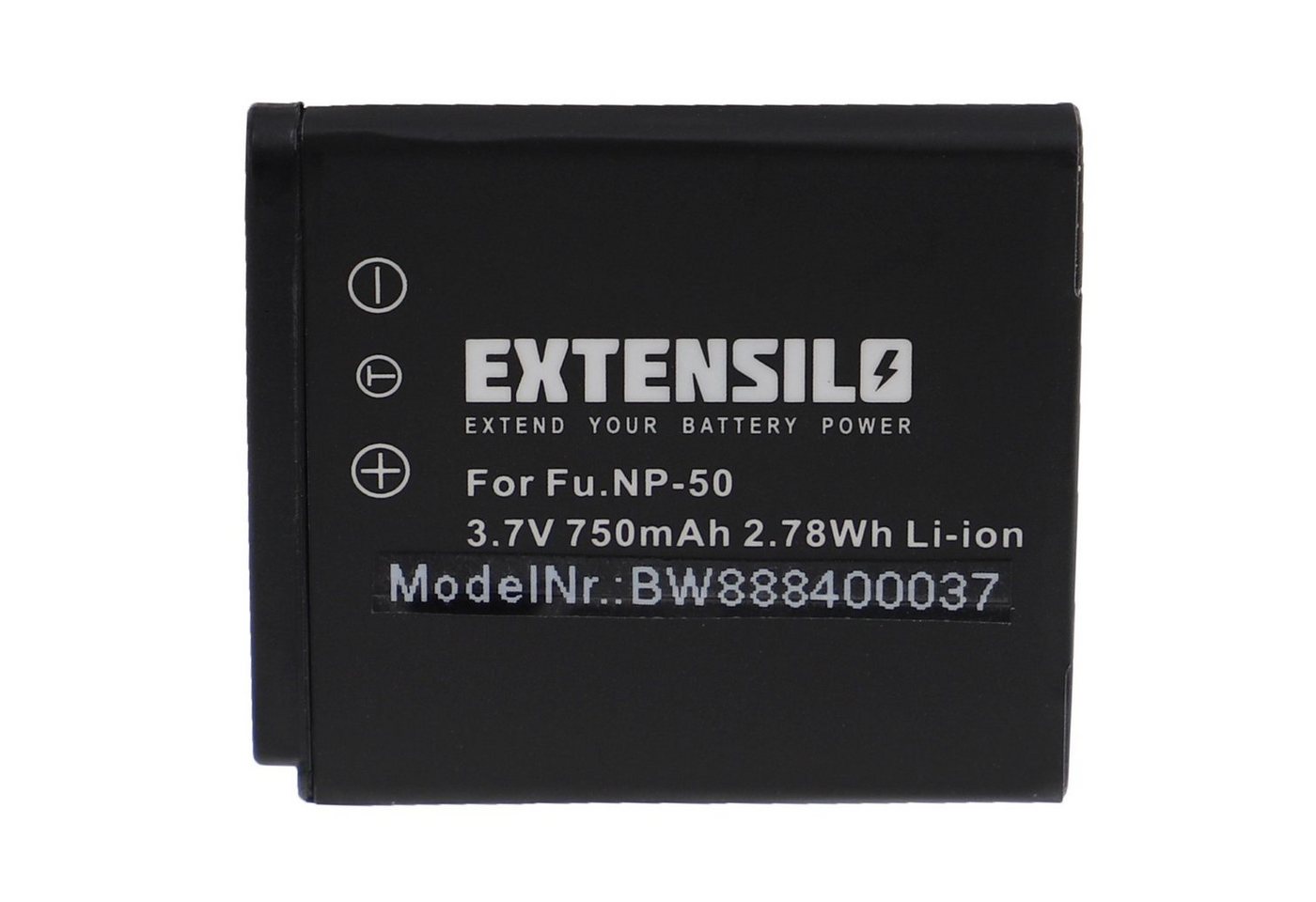 Extensilo kompatibel mit Pentax Q-S1, Q7, Q, Q10 Kamera-Akku Li-Ion 750 mAh (3,7 V) von Extensilo