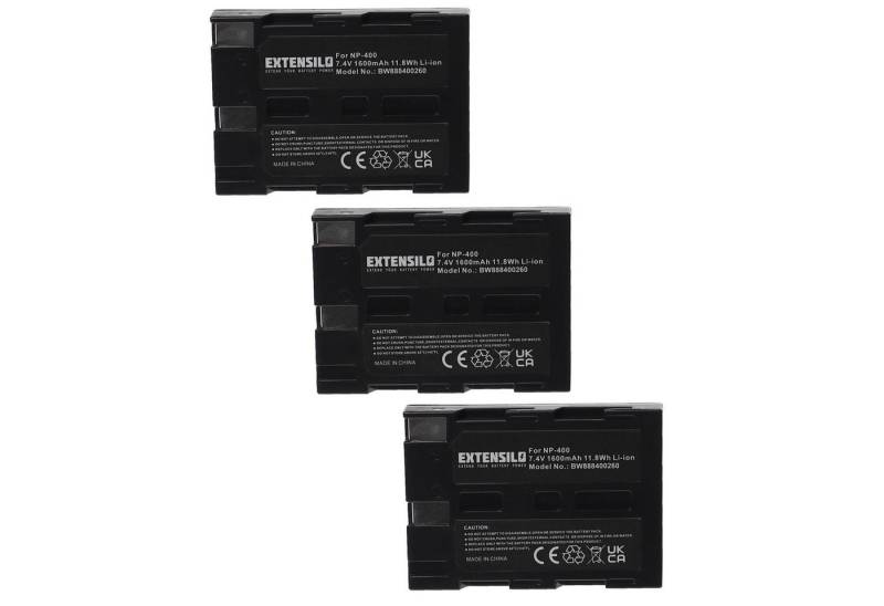 Extensilo passend für Samsung GX-20, GX-10 Digitalkamera / Kamera (1600 mAh, 7,4 Kamera-Akku Li-Ion 1600 mAh von Extensilo