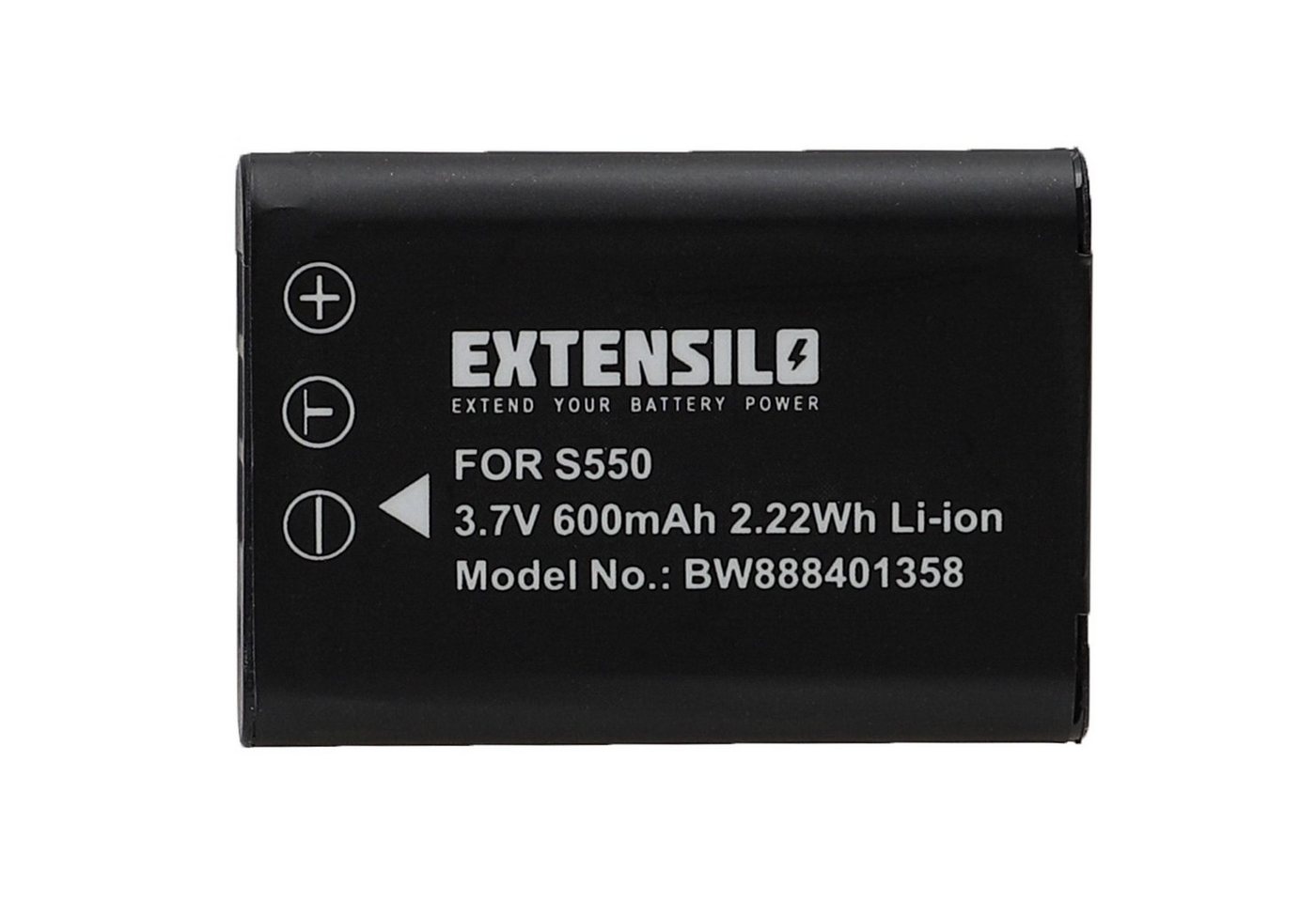 Extensilo passend für Sanyo Xacti VPC-E10, VPC-E875 Digitalkamera / Kamera (600 Kamera-Akku Li-Ion 600 mAh von Extensilo