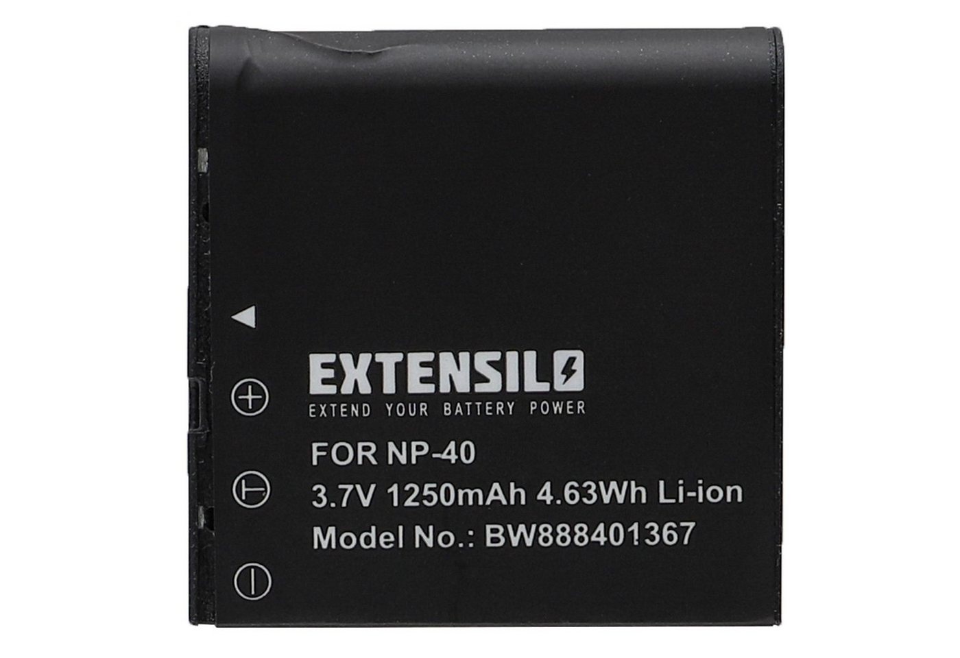 Extensilo kompatibel mit Silvercrest DV-5300HD, DV-1000HD Kamera-Akku Li-Ion 1250 mAh (3,7 V) von Extensilo