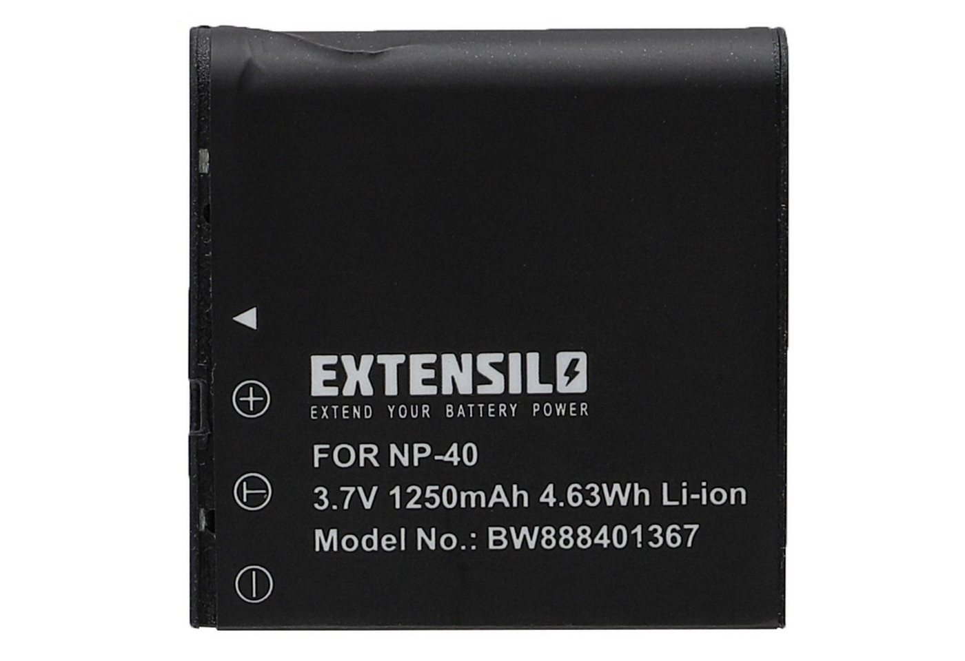 Extensilo passend für Silvercrest DV-5300HD, DV-1000HD Digitalkamera / Kamera / Kamera-Akku Li-Ion 1250 mAh von Extensilo