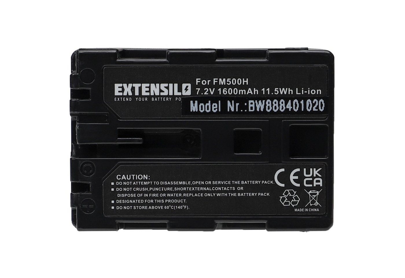 Extensilo passend für Sony Alpha ILCA-77M2, SLT-A57K, ILCA-77M2M, DSLR-A850Q, Kamera-Akku Li-Ion 1600 mAh von Extensilo