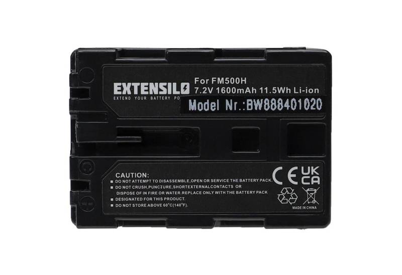 Extensilo passend für Sony Alpha ILCA-77M2, SLT-A57K, ILCA-77M2M, DSLR-A850Q, Kamera-Akku Li-Ion 1600 mAh von Extensilo