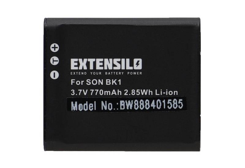 Extensilo Ersatz für Sony NP-FK1, NP-BK1 für Kamera / Camcorder Analog / Kamera-Akku Li-Ion 770 mAh von Extensilo