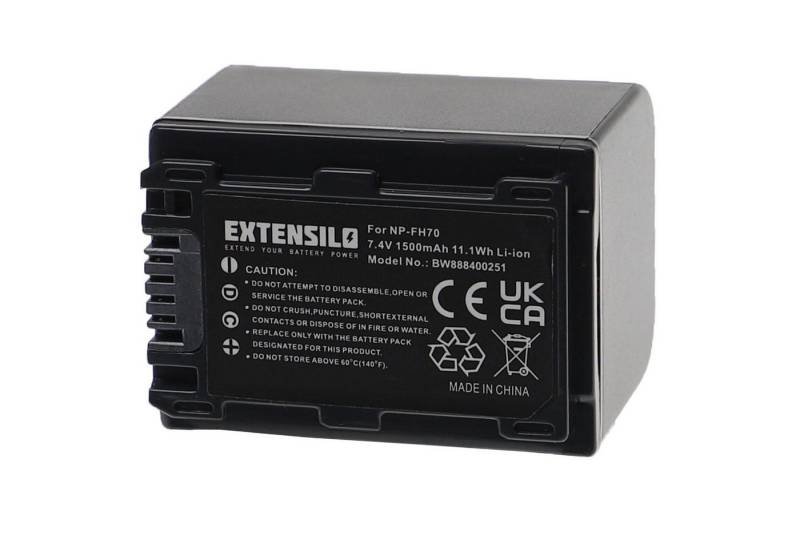 Extensilo passend für Sony HDR-UX7, HDR-UX7E, HDR-UX9E Kamera / Camcorder Analog Kamera-Akku Li-Ion 1500 mAh von Extensilo