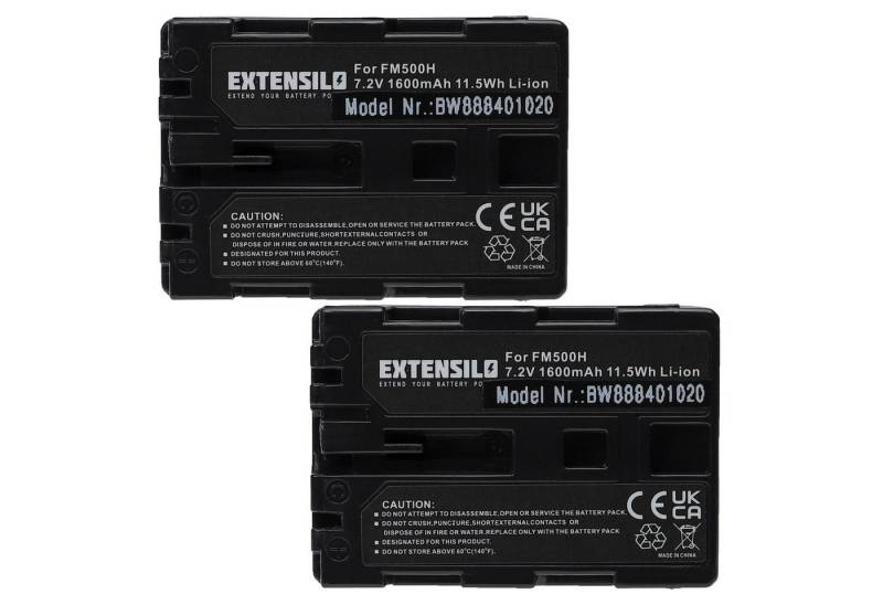 Extensilo passend für Sony VG-C99AM, VG-C77AM Digitalkamera / Kamera (1600 mAh, Kamera-Akku Li-Ion 1600 mAh von Extensilo