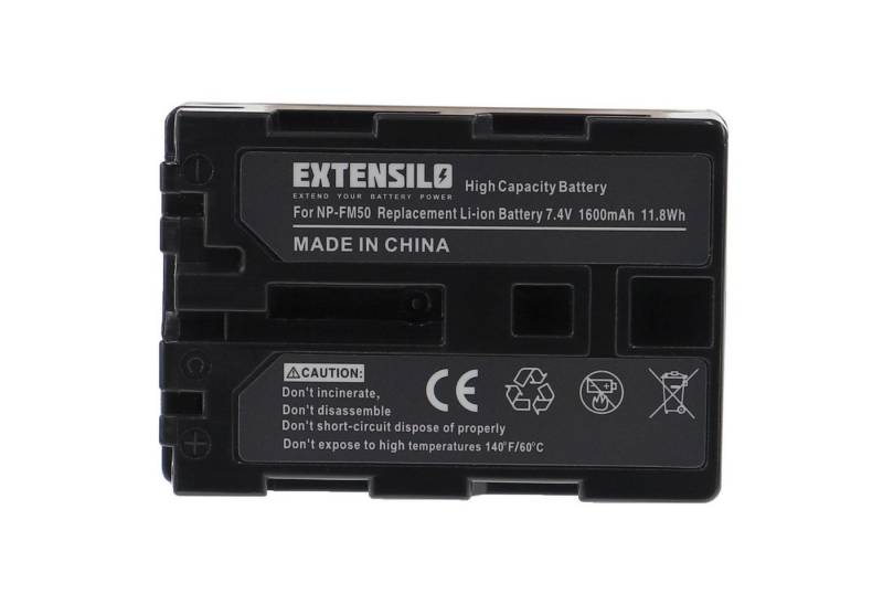 Extensilo passend für Trotec IC120, IC60, IC100, IC80 Kamera / Camcorder Analog Kamera-Akku Li-Ion 1600 mAh von Extensilo