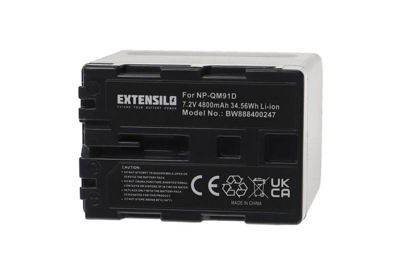 Extensilo passend für Sony Video Walkman GV-D1000 Kamera / Camcorder Analog / Kamera-Akku Li-Ion 4800 mAh von Extensilo
