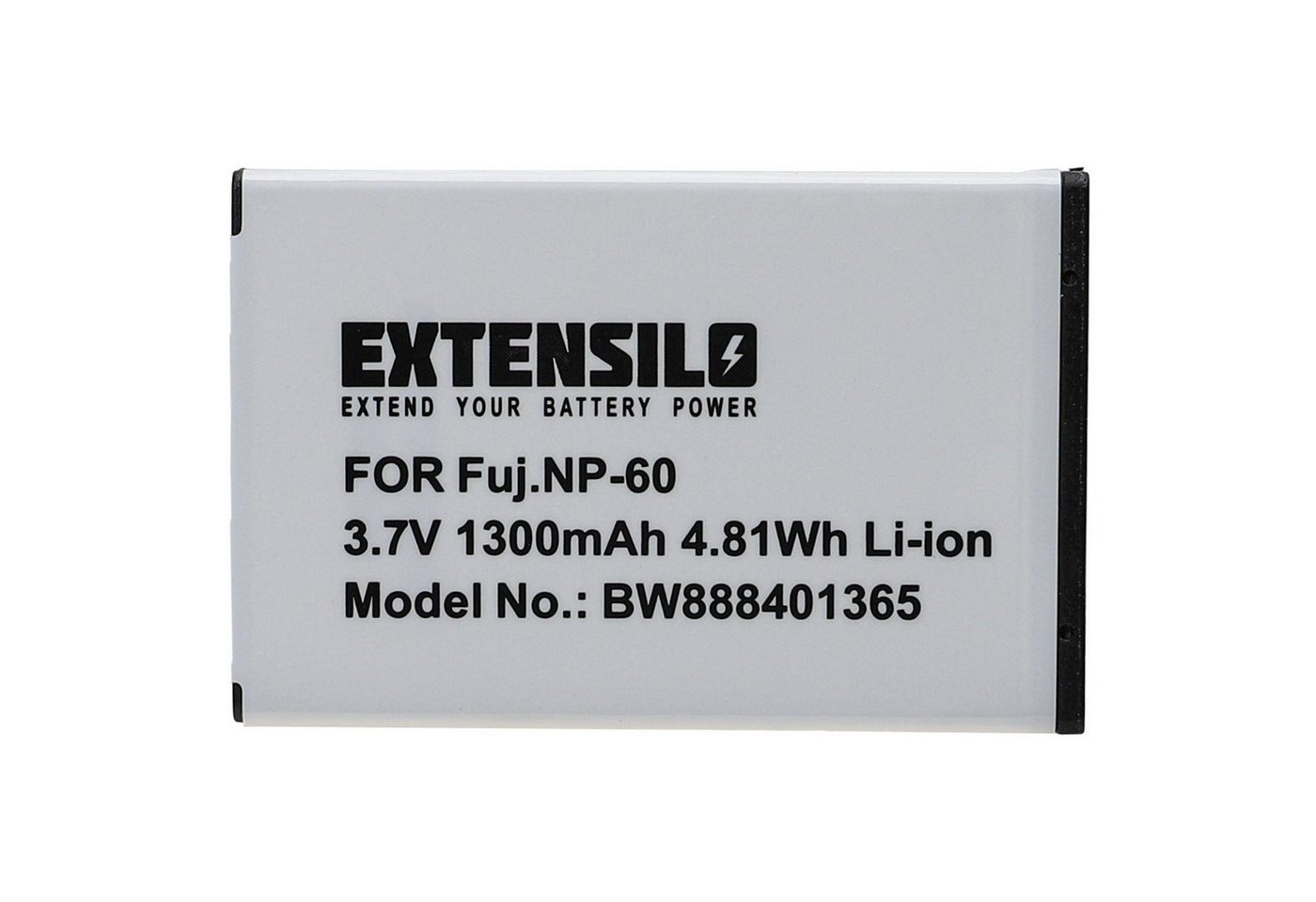 Extensilo kompatibel mit Technaxx C4000 Kamera-Akku Li-Ion 1300 mAh (3,7 V) von Extensilo