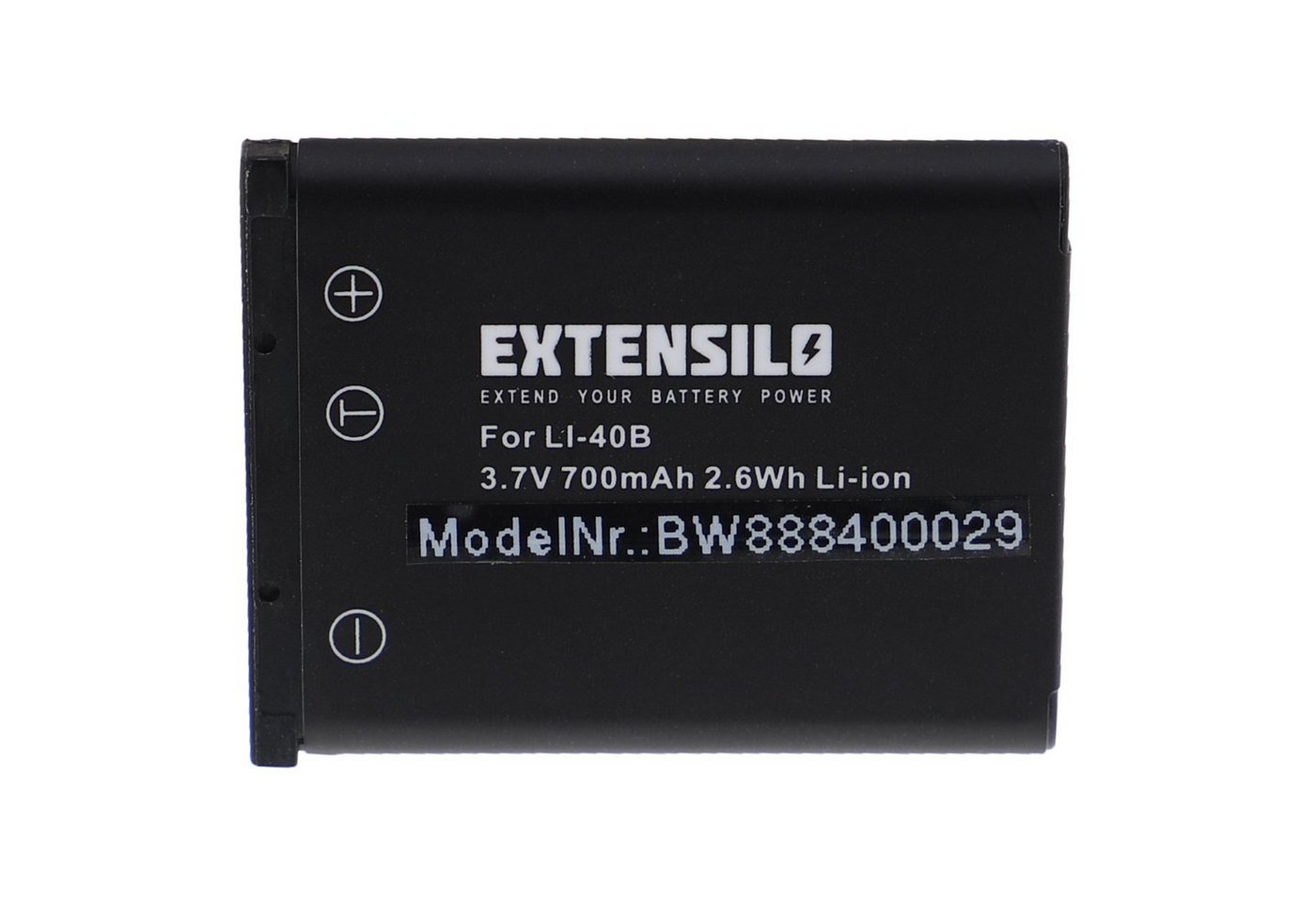 Extensilo passend für Traveler Super Slim SW12, SW-12, X8, UW-8, Tevion SZ 7, Kamera-Akku Li-Ion 700 mAh von Extensilo