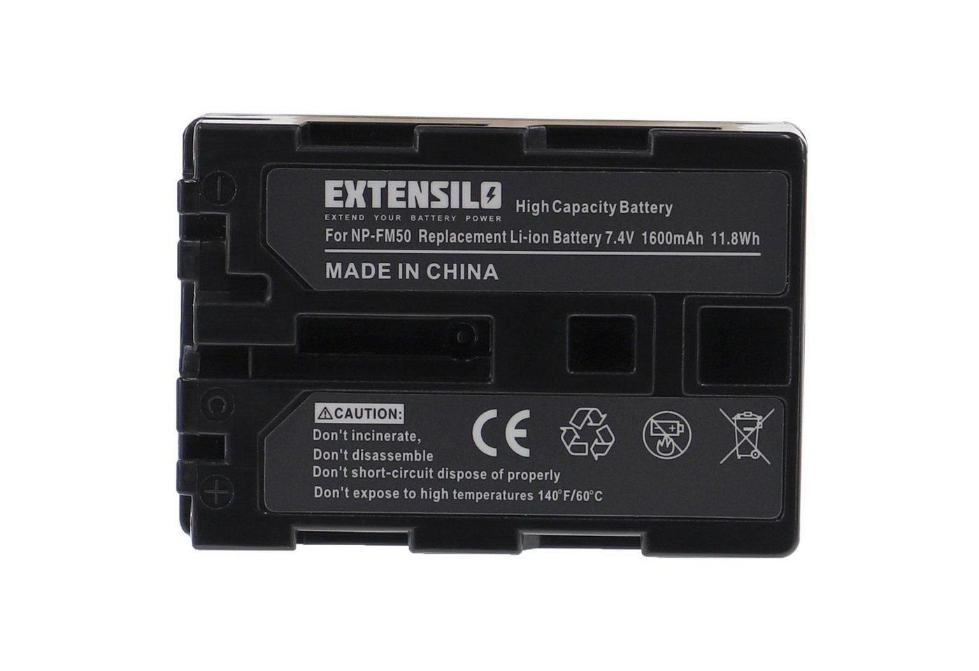 Extensilo kompatibel mit Trotec IC120, IC60, IC100, IC80 Kamera-Akku Li-Ion 1600 mAh (7,4 V) von Extensilo