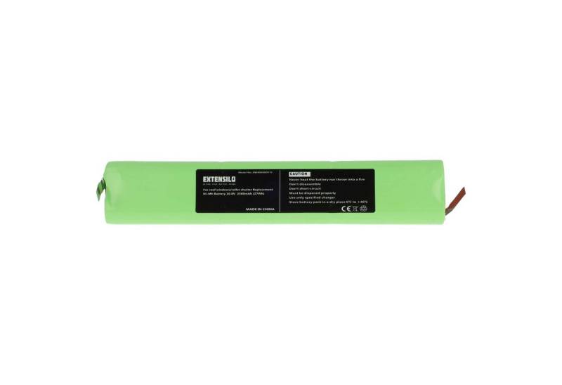 Extensilo passend für Velux Rollladen- & Torantrieb (2500 mAh, 10,8 V, NiMH) Akku NiMH 2500 mAh von Extensilo