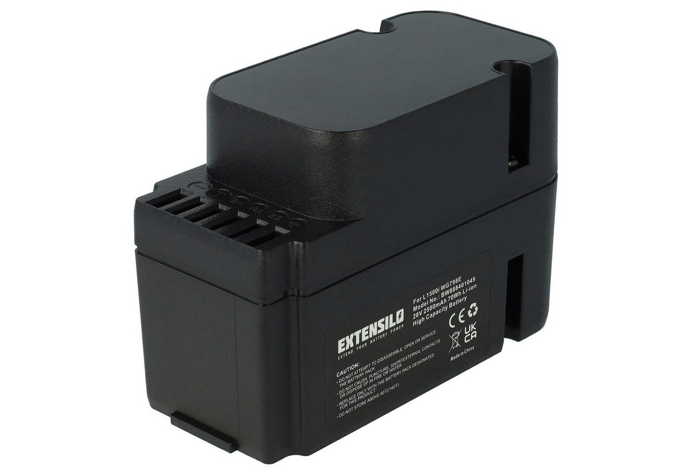 Extensilo passend für Worx Landroid M WG794E, M WG794EDC, M500 WG754E, M800 Akku Li-Ion 2500 mAh von Extensilo