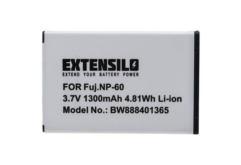 Extensilo passend für Airis PhotoStar N633, N635, N729, N729B, N820, VC001, Kamera-Akku 1300 mAh von Extensilo