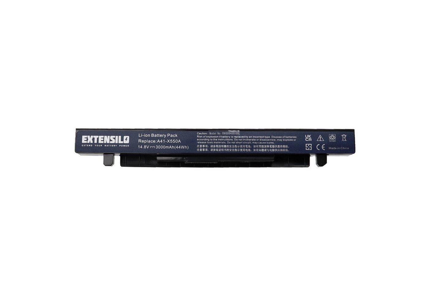 Extensilo passend für Asus R409LC, R409VB, R409VC, R409VE, R411CA, R412CP, Laptop-Akku 3000 mAh von Extensilo