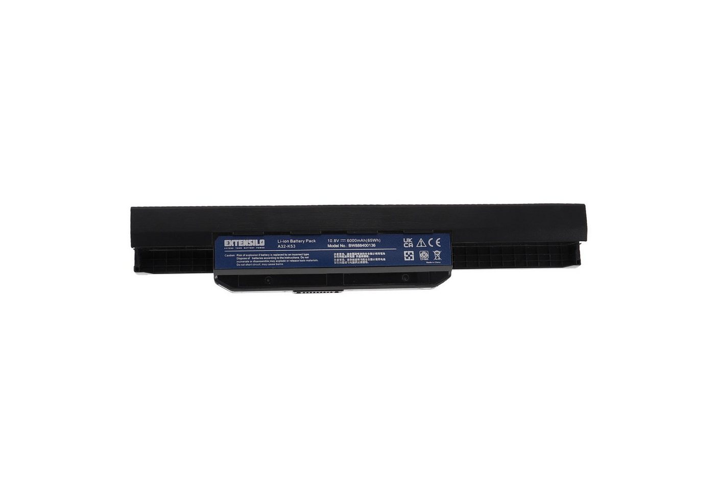 Extensilo passend für Asus X43JX, X43S, X43SJ, X43SR, X43SV, X43T, X43U, X43V, Laptop-Akku 6000 mAh von Extensilo