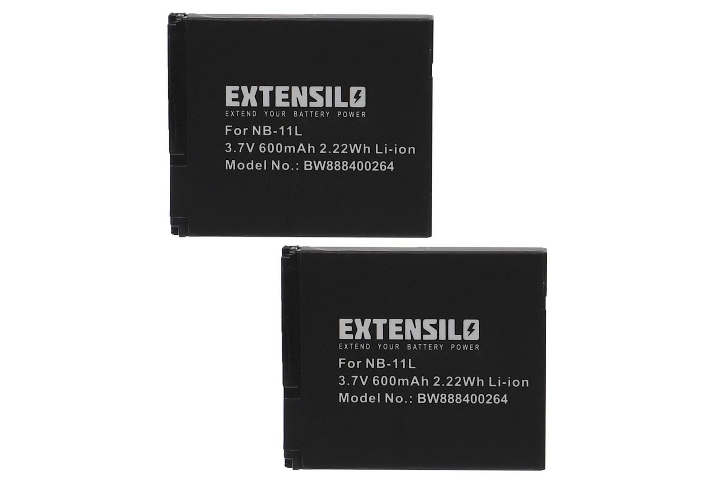 Extensilo passend für Canon IXUS 240 HS, 275 HS, 165, 170, 265, 245 HS, 320 HS Kamera / Foto Digitalkamera (600mAh, 3,7V, Li-Ion) Kamera-Akku 600 mAh von Extensilo