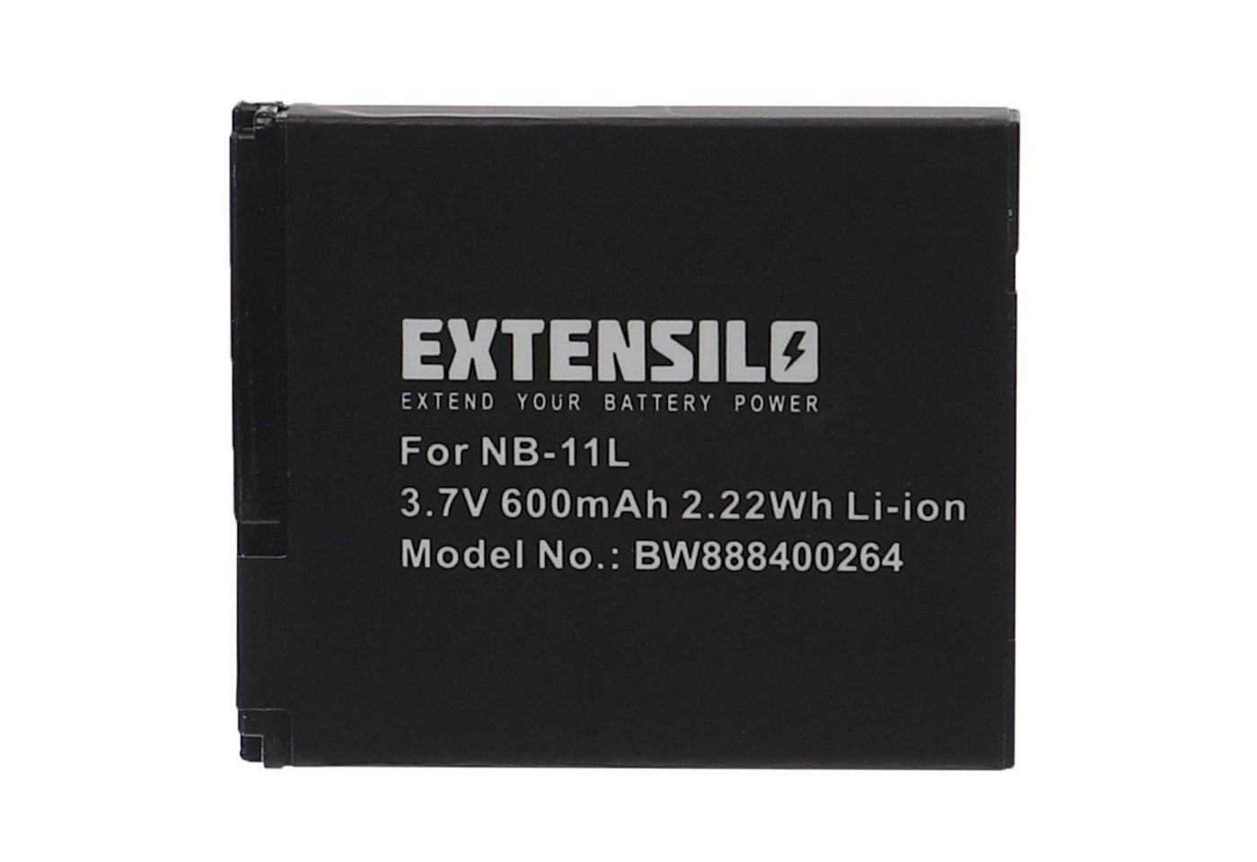 Extensilo passend für Canon IXUS 240 HS, 275 HS, 165, 170, 265, 245 HS, 320 HS Kamera-Akku 600 mAh von Extensilo