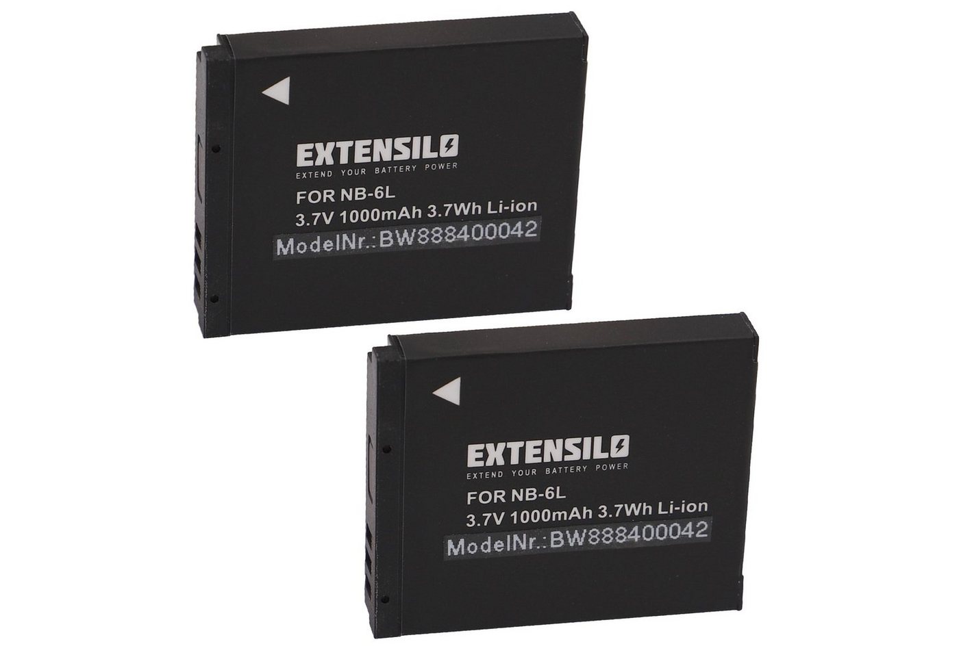 Extensilo passend für Canon PowerShot SX510 HS, SX530 HS, SX600 HS, SX610 HS, Kamera-Akku Li-Ion 1000 mAh von Extensilo