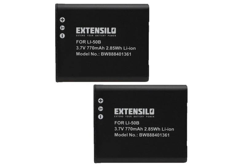 Extensilo passend für Casio Exilim EX-TR100, Exilim EX-TR150, Exilim EX-TR200, Kamera-Akku 770 mAh von Extensilo