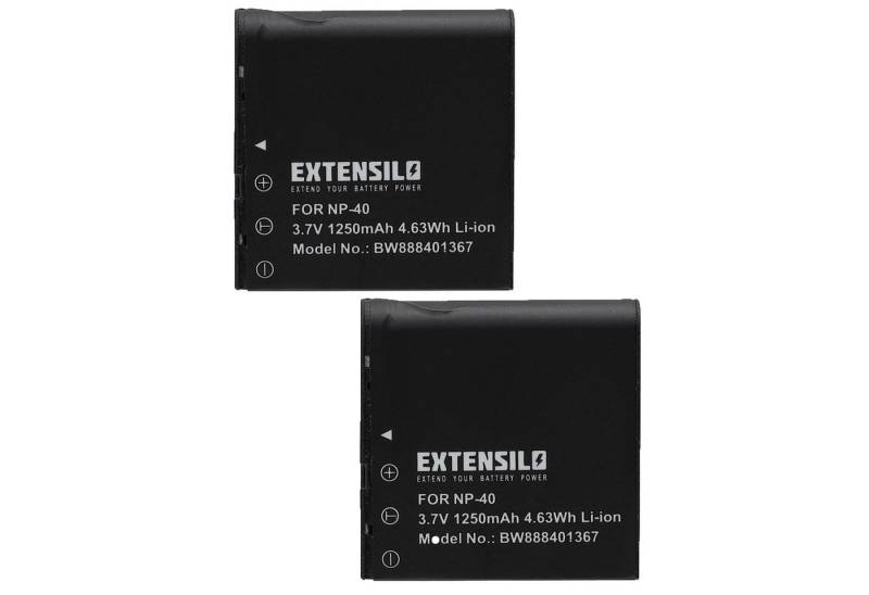 Extensilo passend für DXG PAC-0040 Digitalkamera / Kamera / Camcorder Analog / Kamera-Akku Li-Ion 1250 mAh von Extensilo