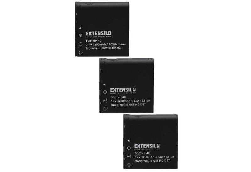 Extensilo passend für Casio Exilim EX-Z850 Digitalkamera / Kamera / Camcorder Kamera-Akku Li-Ion 1250 mAh von Extensilo