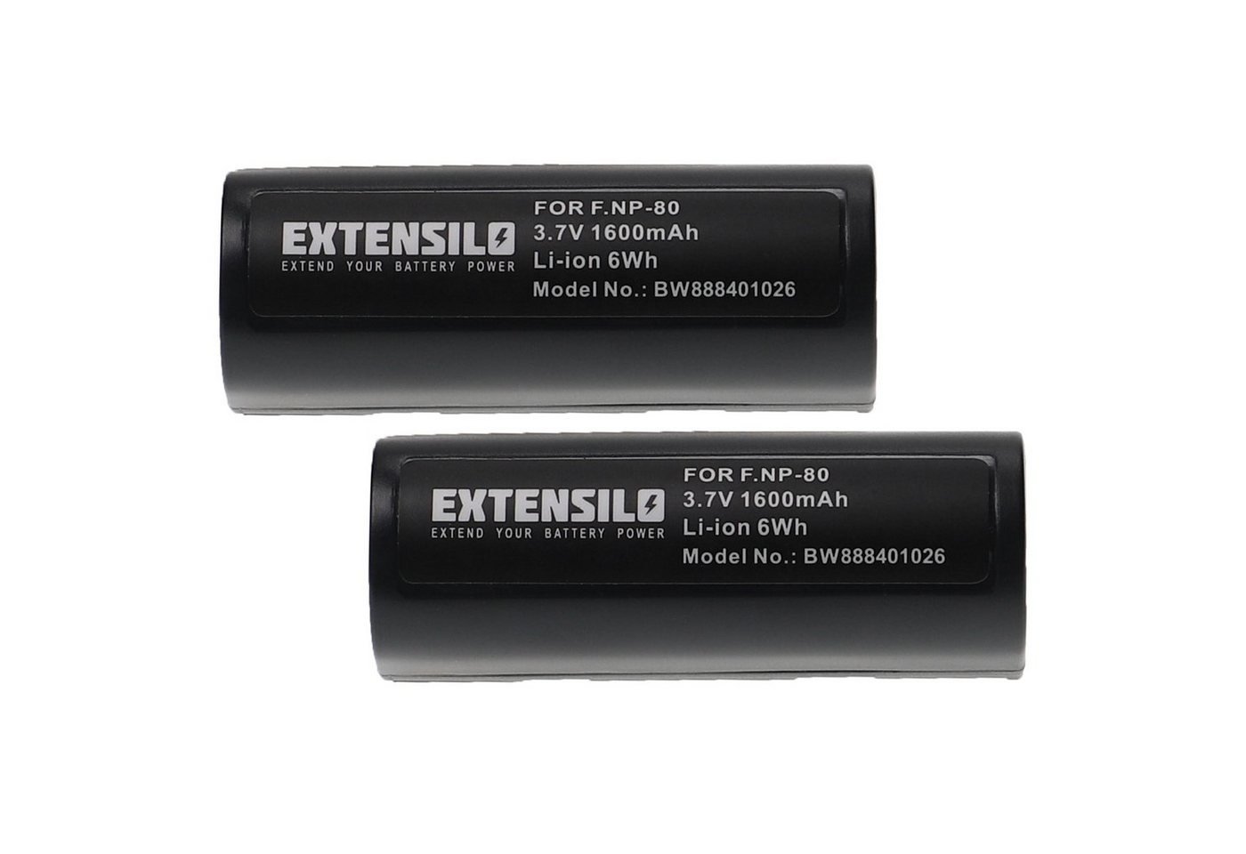 Extensilo passend für Epson R-D1, R-D1s Kamera / Foto Digitalkamera (1600mAh, 3,7V, Li-Ion) Kamera-Akku 1600 mAh von Extensilo