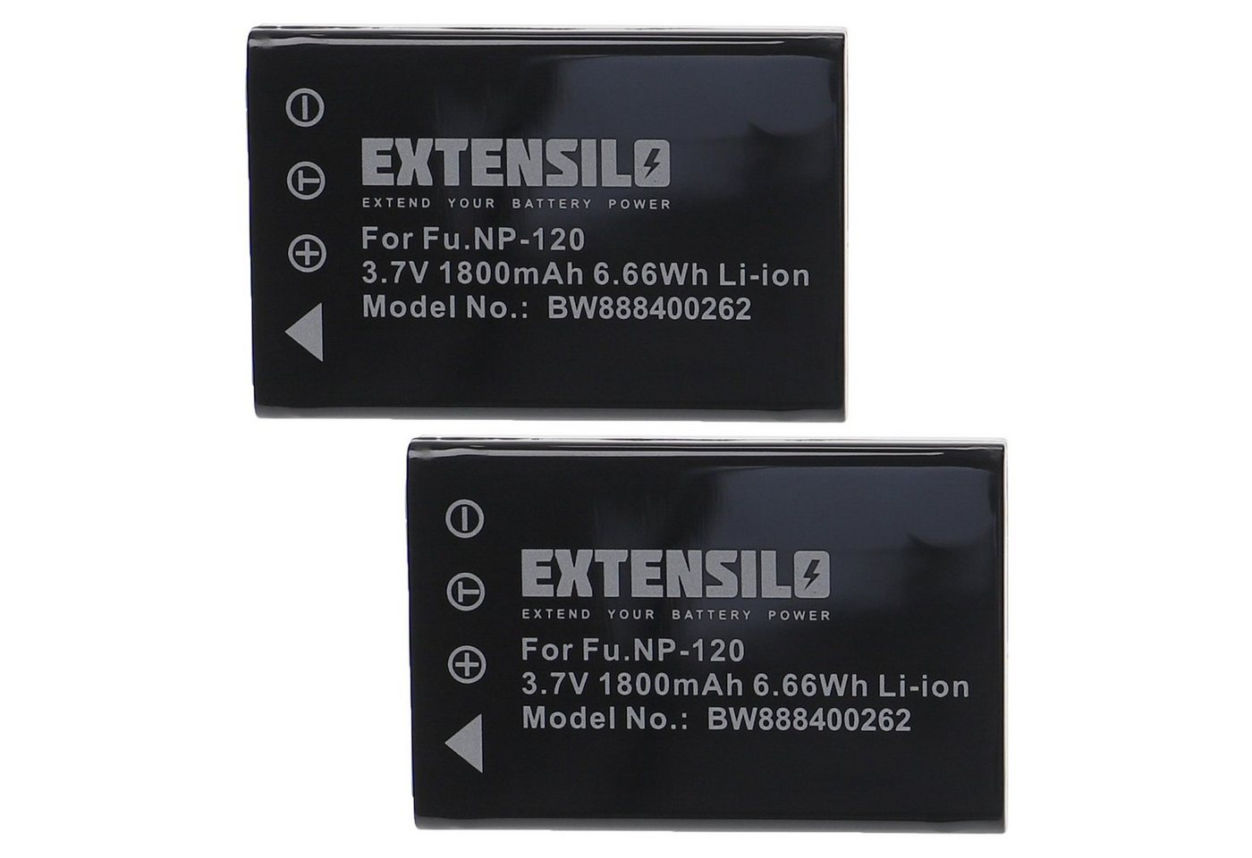 Extensilo passend für Fujifilm FinePix F10, F10 Zoom, F11, F11 Zoom, M603, M603 Zoom, 603 Kamera / Foto Digitalkamera (1800mAh, 3,7V, Li-Ion) Kamera-Akku 1800 mAh von Extensilo