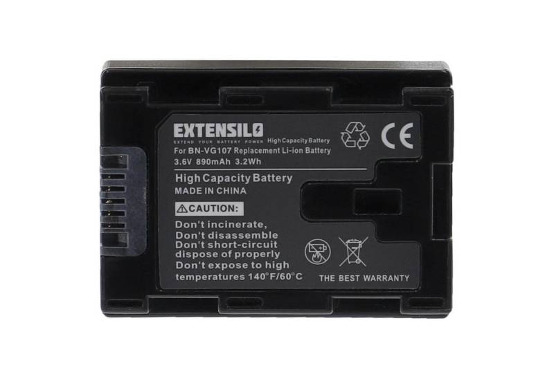 Extensilo passend für JVC GZ-HM340, GZ-HM35, GZ-HM350, GZ-HM35U, GZ-HM40, Kamera-Akku 890 mAh von Extensilo