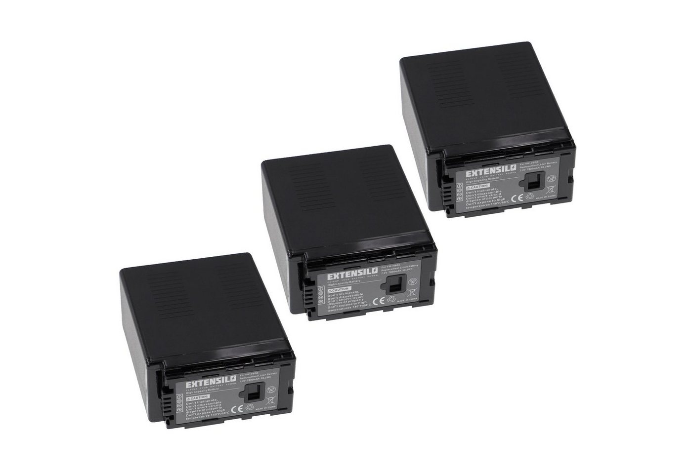 Extensilo passend für Panasonic AG-HMC40, AG-HMC153MC, AG-HMC150, AG-AC160AP, Kamera-Akku Li-Ion 7800 mAh von Extensilo