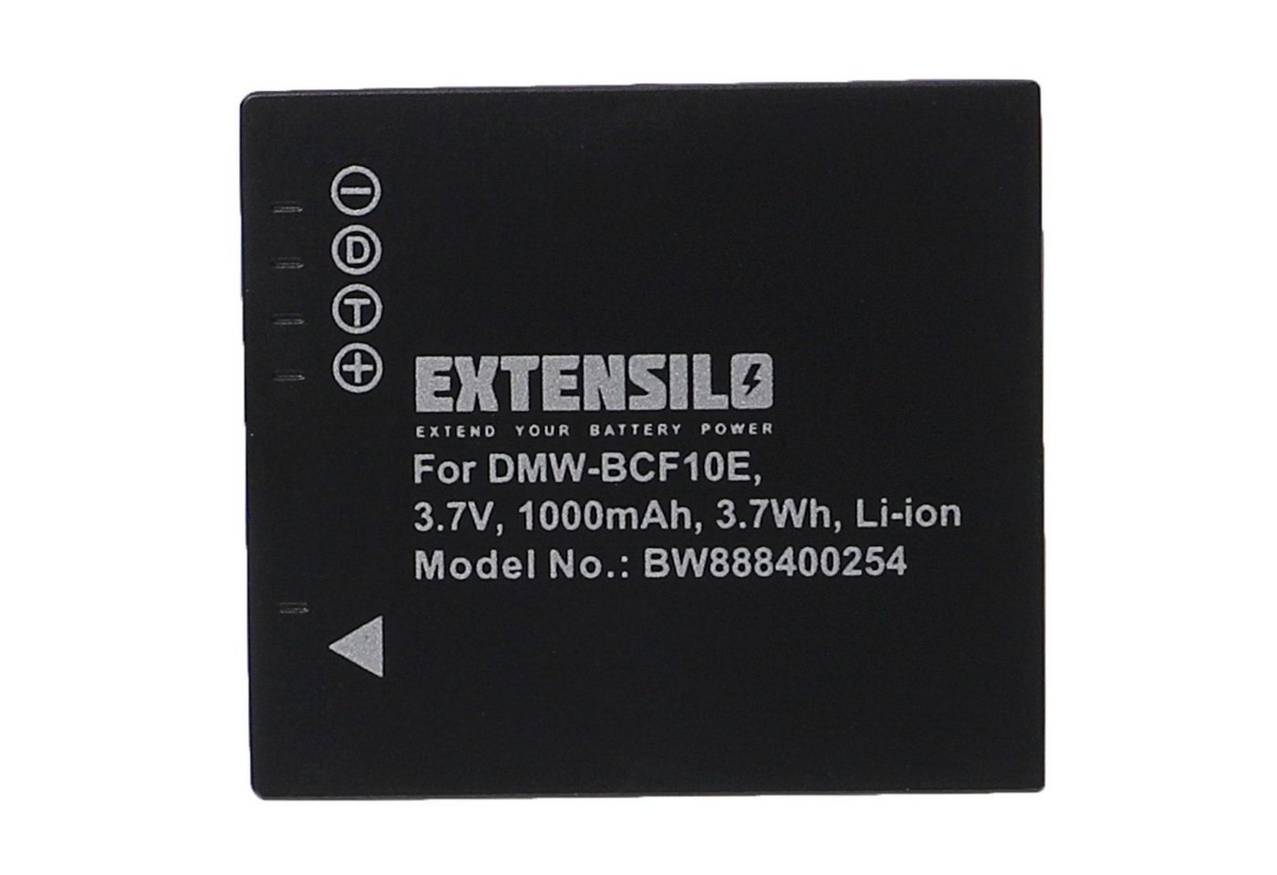 Extensilo passend für Panasonic Lumix DMC-FX40EB-K, DMC-FX40EB-R, DMC-FX40EB-S, Kamera-Akku 1000 mAh von Extensilo