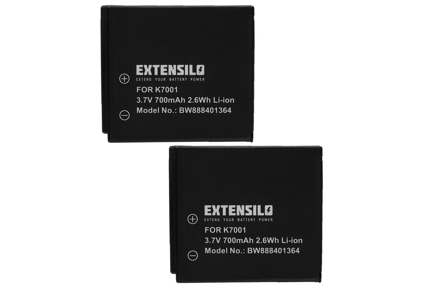 Extensilo passend für Polaroid T1232, T1234, T1235, T1035, T1031 Digitalkamera / Kamera-Akku Li-Ion 700 mAh von Extensilo