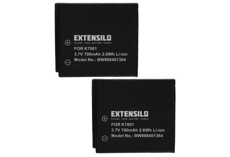 Extensilo passend für Polaroid T1031, T1035, T1232, T1234, T1235 Kamera / Foto Digitalkamera / Foto DSLR (700mAh, 3,7V, Li-Ion) Kamera-Akku 700 mAh von Extensilo