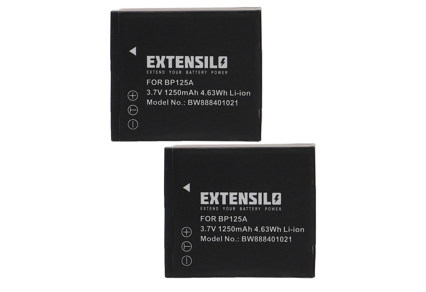 Extensilo passend für Samsung HMX-T11WP, HMX-T11BP Kamera / Camcorder Analog / Kamera-Akku Li-Ion 1250 mAh von Extensilo