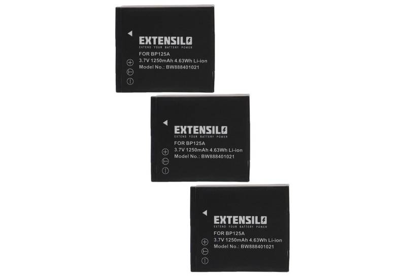 Extensilo passend für Samsung HMX-T11WP, HMX-T11BP Kamera / Camcorder Analog / Kamera-Akku Li-Ion 1250 mAh von Extensilo