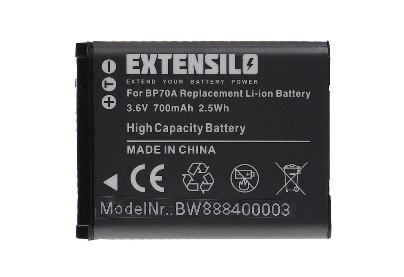 Extensilo passend für Samsung L20, ES65, ES70, ES71, ES73, ES74, ES75, ES78, Kamera-Akku 700 mAh von Extensilo