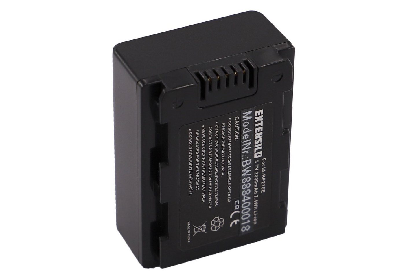 Extensilo passend für Samsung SMX-F43BN, SMX-F43, SMX-F40SN, SMX-F44BP, Kamera-Akku Li-Ion 2000 mAh Extensilo passend für Samsung SMX-F43BN, SMX-F43, SMX-F40SN, SMX-F44BP, Kamera-Akku Li-Ion 2000 mAh von Extensilo
