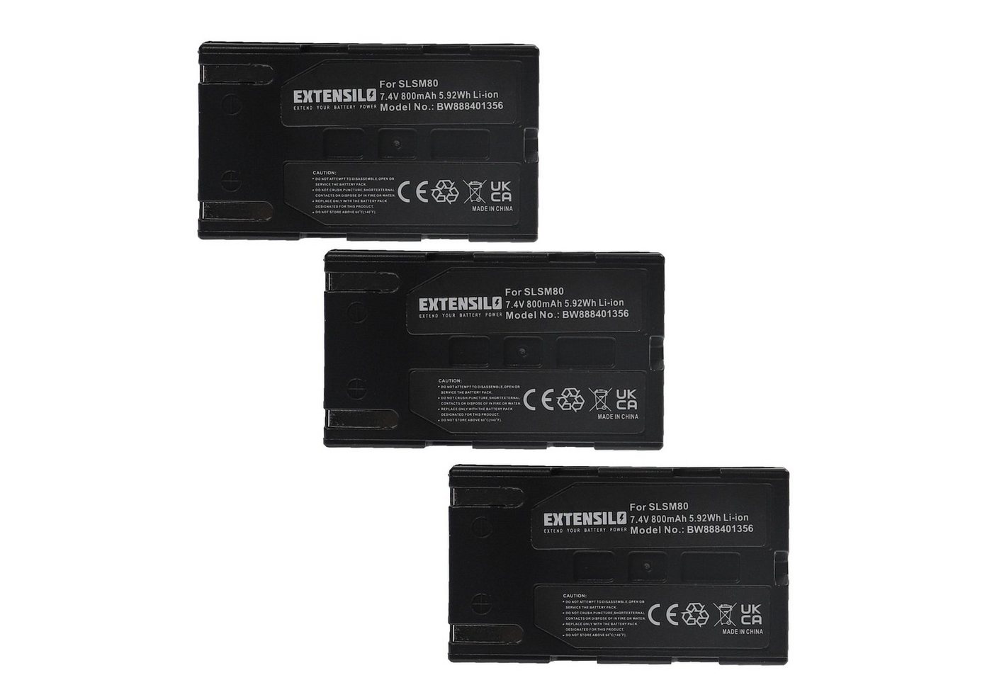Extensilo kompatibel mit Samsung SC-D6550, VP-D352i, SC-D557, VP-D352, VP-D351i, Kamera-Akku Li-Ion 800 mAh (7,4 V) von Extensilo