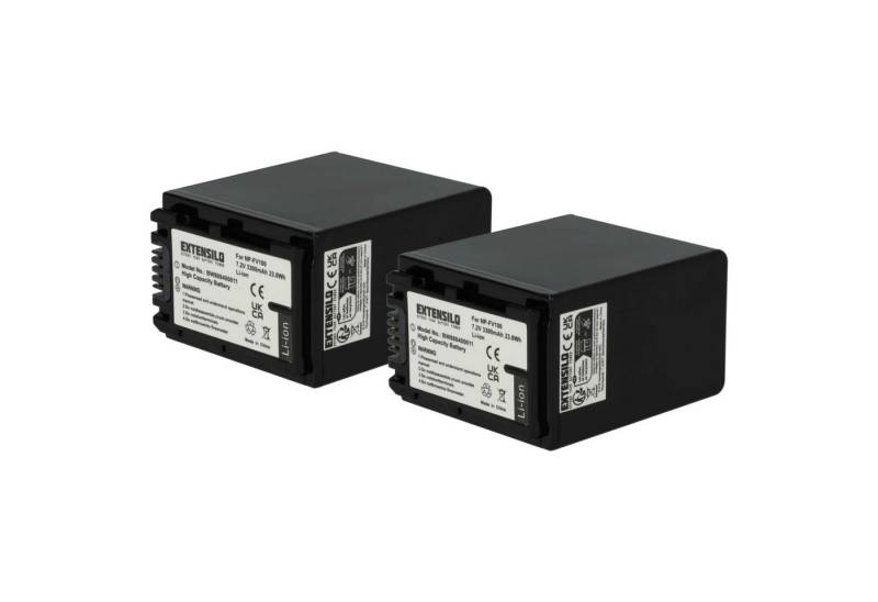 Extensilo passend für Sony DCR-HC85E, DCR-HC51E, DCR-HC94E, DCR-HC96E, Kamera-Akku Li-Ion 3300 mAh von Extensilo