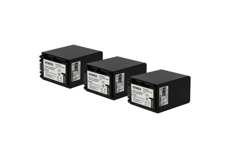 Extensilo passend für Sony FDR-AX33, FDR-AX100E, FDR-AX43, DSC-HX1, DSLR-A330, Kamera-Akku Li-Ion 3300 mAh von Extensilo