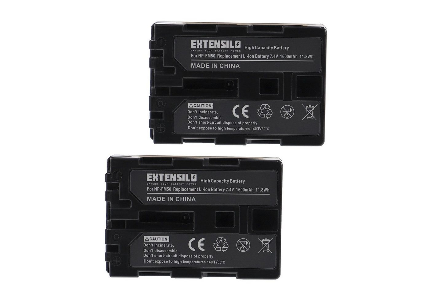 Extensilo passend für Sony Video Walkman GV-D1000 Kamera / Camcorder Analog / Kamera-Akku Li-Ion 1600 mAh von Extensilo