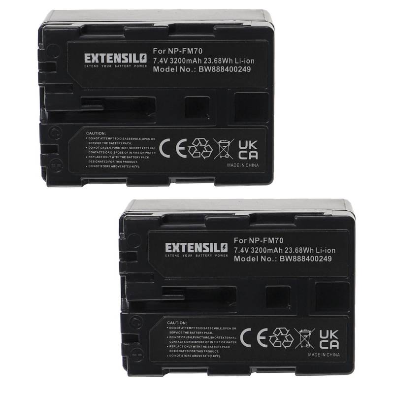 Extensilo passend für Sony Video Walkman GV-D1000 Camcorder Analog / Camcorder Kamera-Akku Li-Ion 3200 mAh von Extensilo
