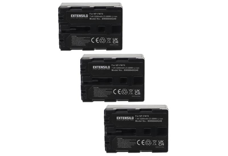 Extensilo passend für Sony Video Walkman GV-D1000 Kamera / Camcorder Analog / Kamera-Akku Li-Ion 3200 mAh von Extensilo