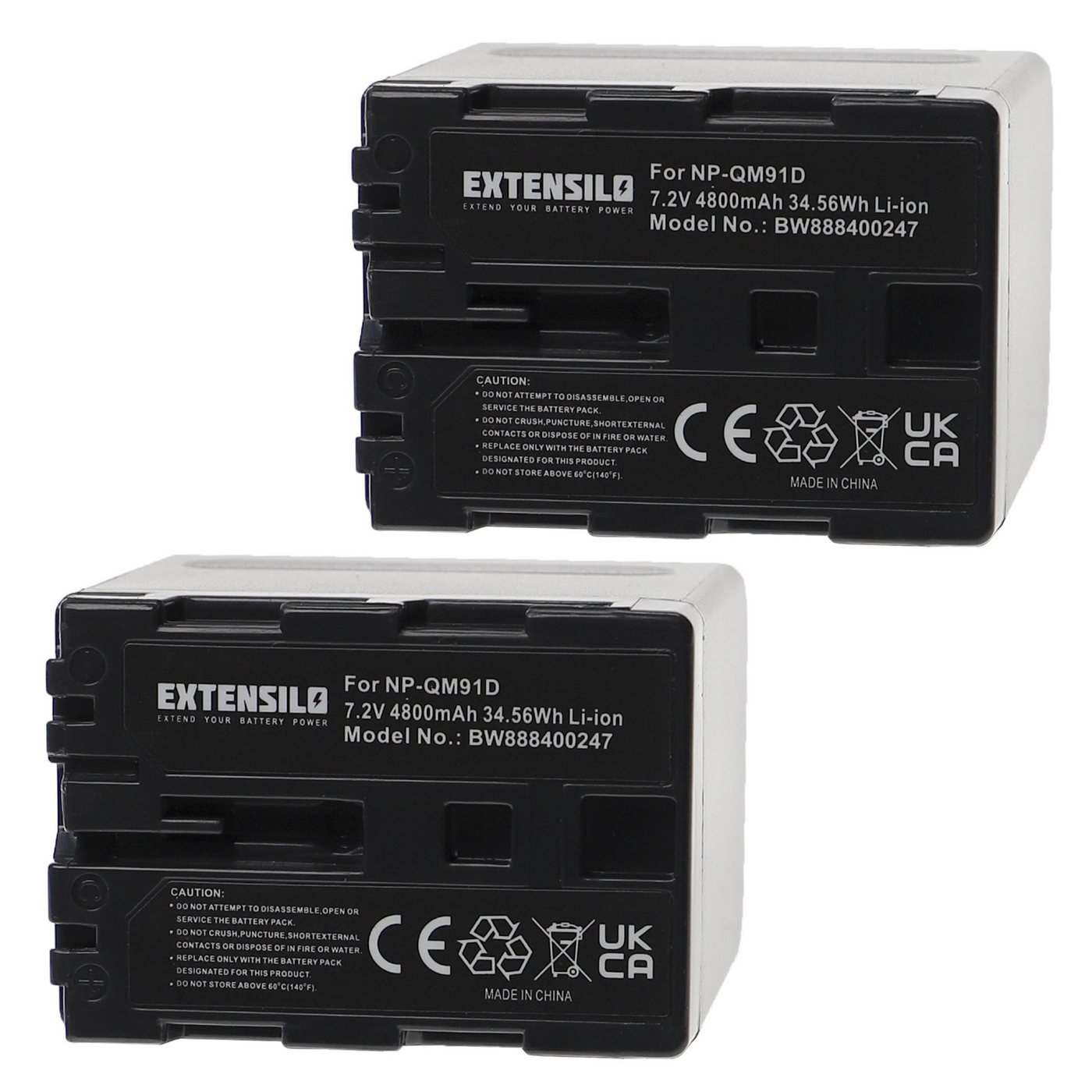 Extensilo passend für Sony Video Walkman GV-D1000 Kamera / Camcorder Analog / Kamera-Akku Li-Ion 4800 mAh von Extensilo